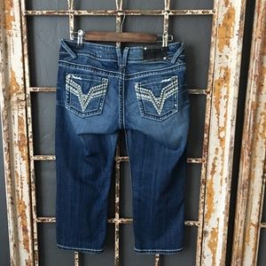 VIGOSS The Chelsea Distressed Jean Capri Size 4